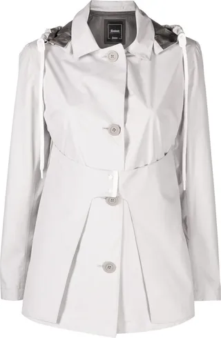Hooded Layered Jacket