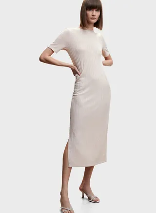 Crew Neck Knitted Dress