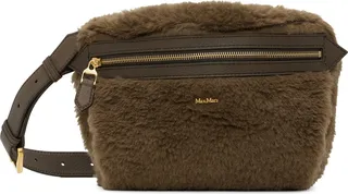 Max Mara Brown Teddy Belt Bag