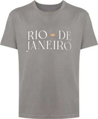 slogan-print cotton T-shirt