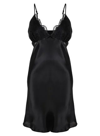Plunge Neck Lace Nightdress