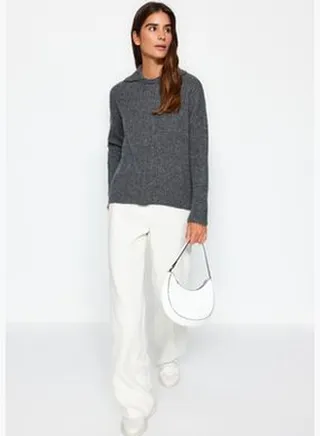 Anthracite Knitwear Sweater TWOAW24KZ01307