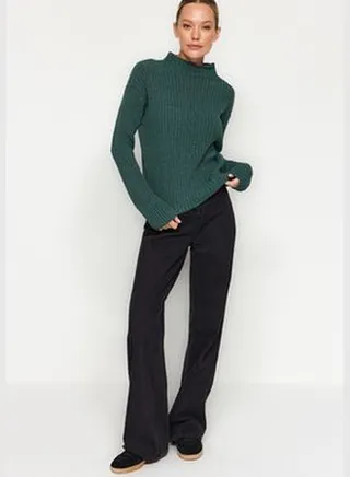 Mint More Sustainable Standing Collar Knitwear Sweater TWOAW24KZ01116
