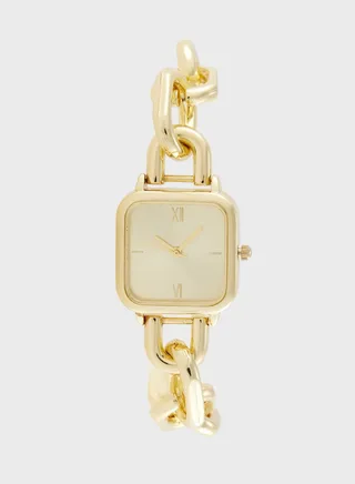Square Dial Bracelet Strap Analogue Watch