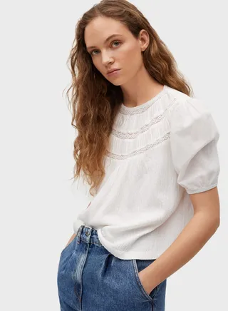Round Neck Short Sleeves Top