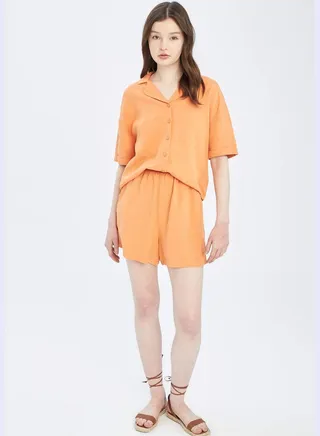 Relax Fit Elasticated Waist Mini Short