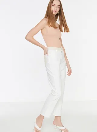 High Waist Straight Jeans