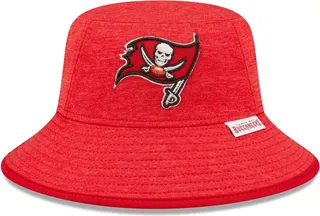 Men's New Era Heather Red Tampa Bay Buccaneers Bucket Hat