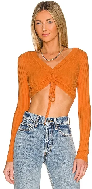 Rabon Ruched V Neck