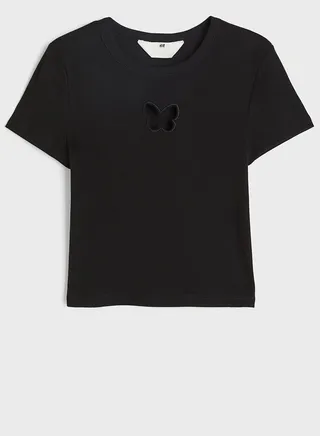 Kids Butterfly Holed T-Shirt