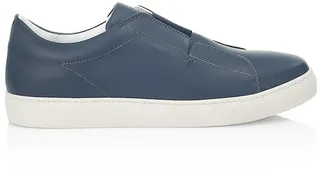 Leather Slip-On Sneakers