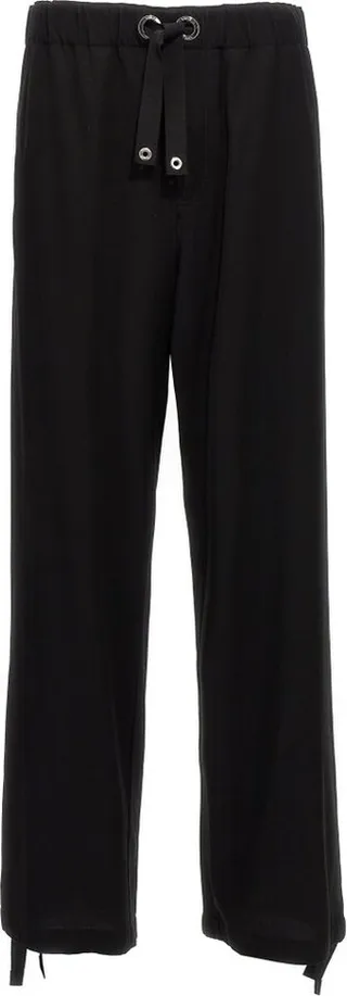 Versace Drawstring Wide-Leg Pants