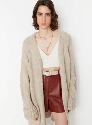 Knitted Button Down Cardigan