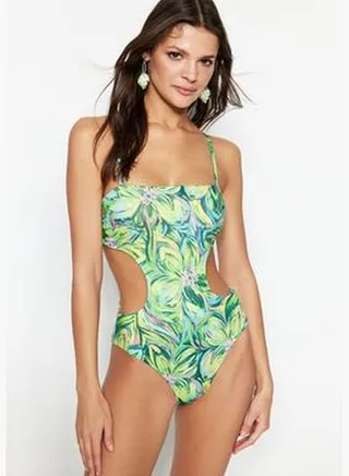 Tropical Print Regular Leg Swimsuit