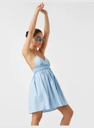 Frilled Mini Dress