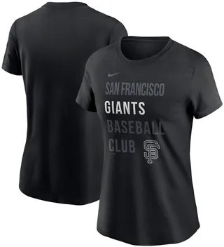 Women's Nike Black San Francisco Giants Baseball Club T-shirt