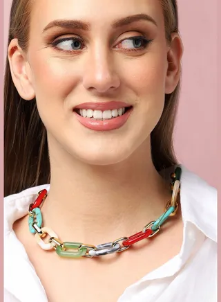 Gold Plated Party Designer Necklace For Women