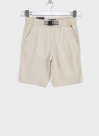 Kids Belted Comfort Chino Shorts
