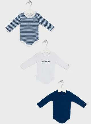 Infant 3 Pack Logo Bodysuits