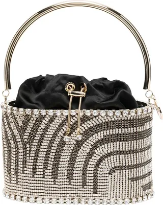 Crystal-Embellishment Tote Bag
