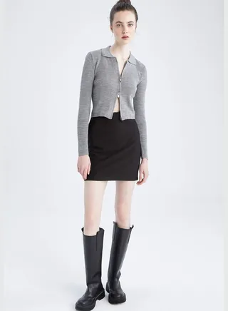 Woman Bodycon Dress Knitted Skirt