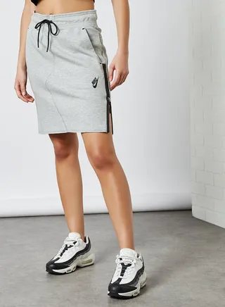 Tech Fleece Reimagined Skirt Dk Grey Heather/Black