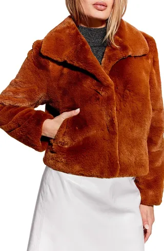Alba Faux Fur Crop Jacket