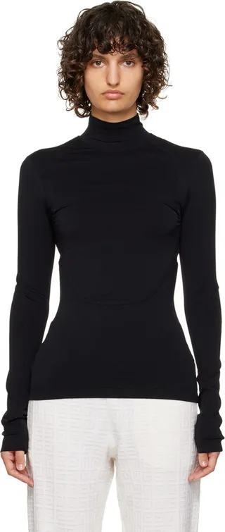 Givenchy Black Cutout Turtleneck