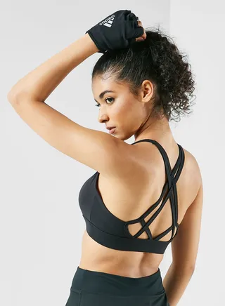 Strappy Back Detail Sports Bra