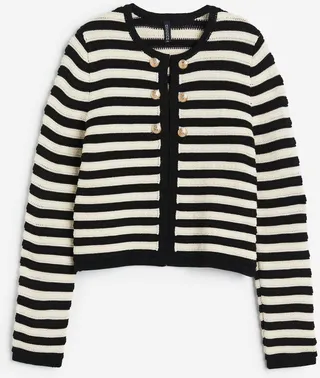 Textured-knit Cardigan
