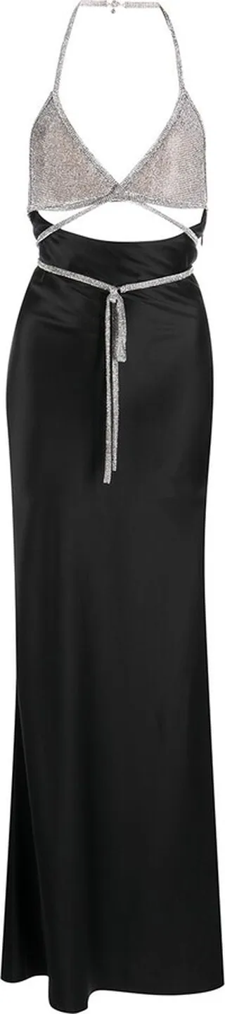 Crystal Wrap-Top Gown