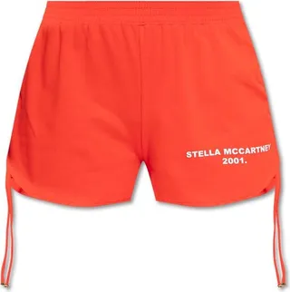 Stella McCartney Side Drawstring Logo Printed Shorts