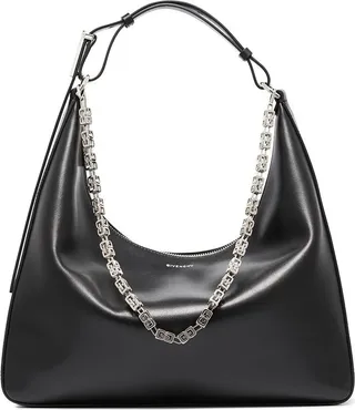 Black Moon Leather Shoulder Bag