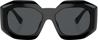 Medusa-plaque geometric sunglasses