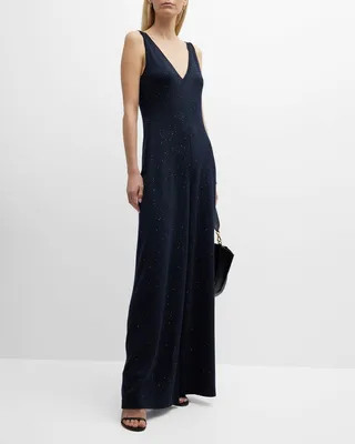 Stella Alpina Wide-Leg Metallic Jumpsuit