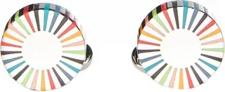 Paul Smith Stripe Edge Circular Cufflinks