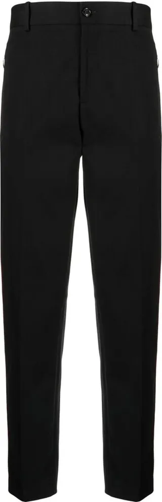 Side-Stripe Tapered Trousers