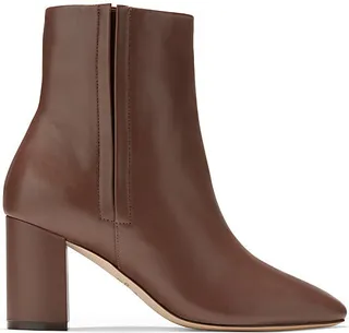 Cole Haan Chrystie Square-Toe Boots Brown