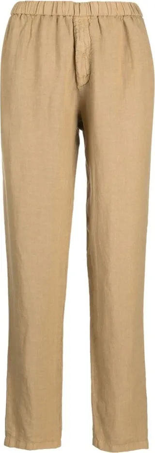 Straight-Leg Linen Trousers