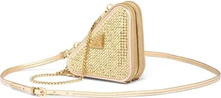 mini Triangle crystal-embellished crossbody bag