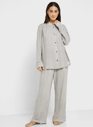 High Waist Striped Pants