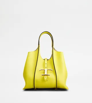 T Timeless Shopping Bag in Leather Mini