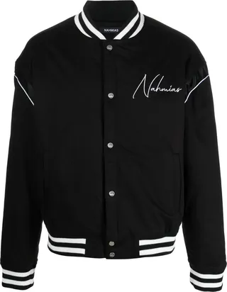 Graphic-Print Bomber Jacket