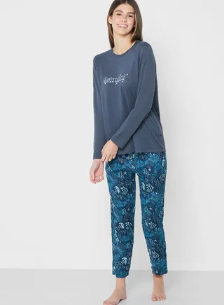 Logo Knitted Pyjama Set
