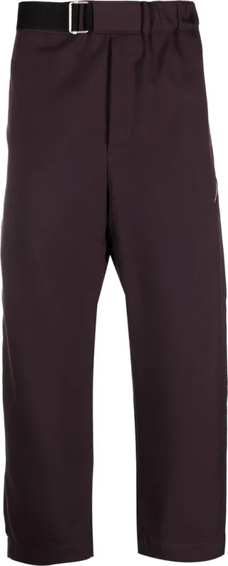 Regs tapered-leg cropped trousers