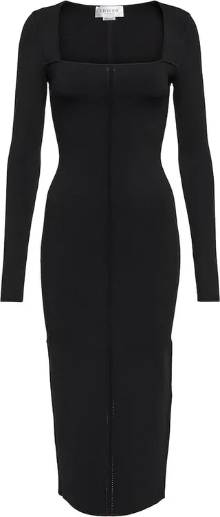 Knitted bodycon midi dress
