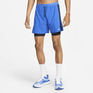 Nike Men's Stride Dri-FIT 5" Hybrid Running Shorts in Blue