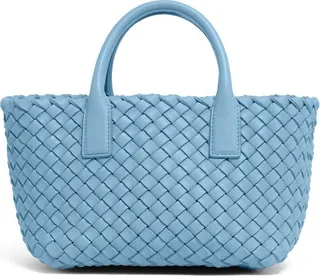 Bottega Veneta Mini Leather Cabat Tote Bag