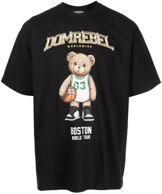 logo-print cotton T-shirt