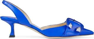 Jimmy Choo Moni 50 Leather Slingback Mules